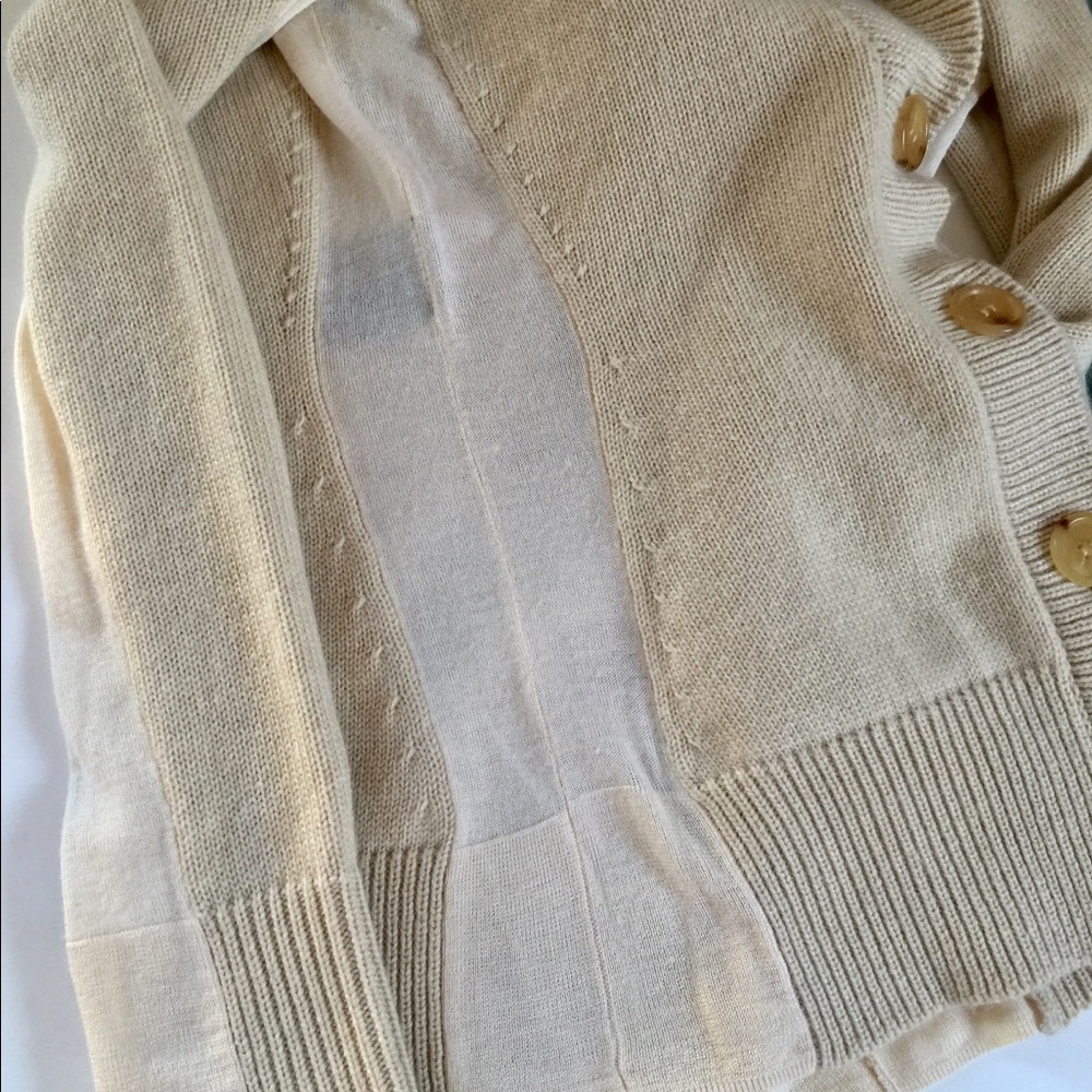 🎉SOLD ON TRADESY! NWT DEREK LAM TRIPLE PLY SHAWL COLLAR RUNWAY CASHMERE CARDIGAN - Picture 13 of 14
